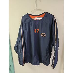 Vintage Chicago Bears Nike Pro Line XL Pullover Windbreaker Jacket Made In USA